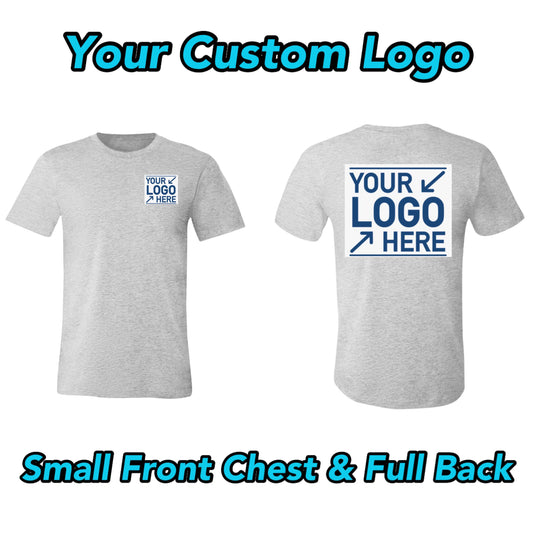 Short Sleeve T-Shirt - Add Your Logo to Front Chest & Full Back